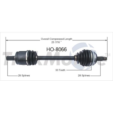 Surtrack Axle Cv Axle Shaft, Ho-8066 HO-8066